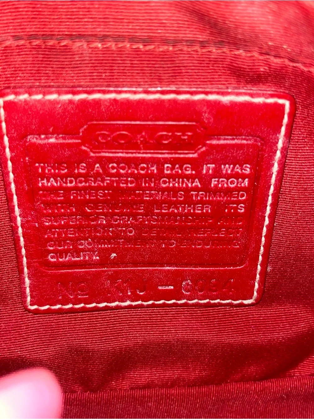 Coach color red